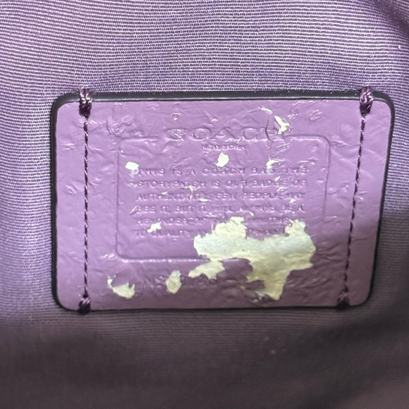 Coach Purple Leather Mini Kelsey Satcel - Picture 9 of 12